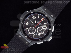 Big Bang 44mm Black Magic Ceramic Black Dial on Black Rubber Strap HUB4104