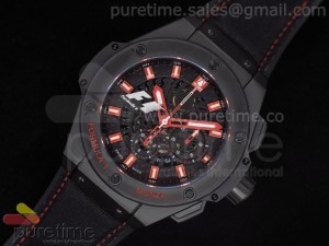 Big Bang King Power 48mm F1 PVD Black Dial on Black Nylon Strap A7750