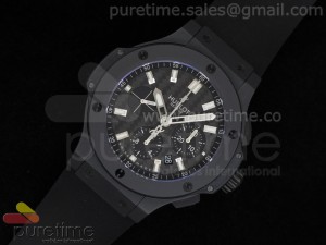 Big Bang 44mm Full Ceramic All Black on Rubber Strap HUB4104