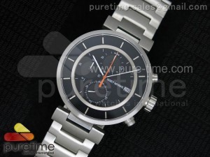 SILAAB SS Black/Black Dial on SS Bracelet Jap Quartz