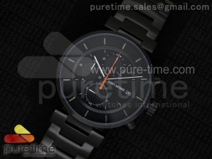 SILAAB PVD Black/Black Dial on PVD Bracelet Jap Quartz