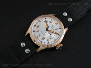 Big Pilot 2nd Edition Rose Gold White/Orange Dial