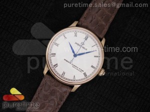 Numerus Clausus 8/88 RG White Dial on Brown Leather Strap MIYOTA 9015