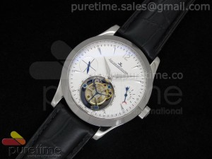 Master Tourbillon GMT SS White Dial