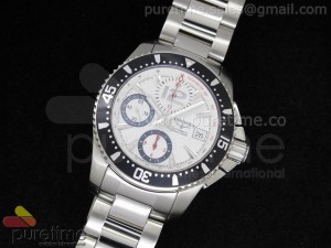 HydroConquest X White Dial on Bracelet A7750