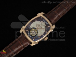 Kalpa XL Tourbillon RG Black/Silver Dial on Brown Leather Strap 