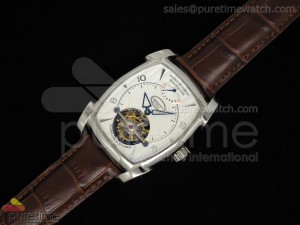 Kalpa XL Tourbillon SS White Dial on Brown Leather Strap 