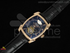 Kalpa XL Tourbillon RG Black Dial on Black Leather Strap 