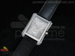 Emperador Black Tie SS Silver Dial on Black Leather Strap JAP Quartz