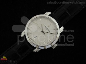 Calatrava SS Cream Wavy Dial