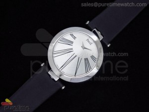 Limelight Twice SS White Dial on Black Nylon Strap 