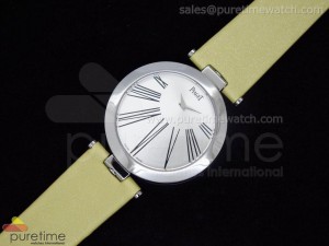 Limelight Twice SS White Dial on Beige Nylon Strap