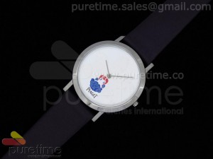 Altiplano Orchid White SS on Black Nylon Strap Jap Quartz