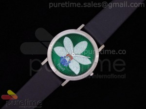 Altiplano Orchid Green SS on Black Nylon Strap Jap Quartz