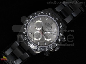 Daytona Project PVD Silver Dial on PVD Bracelet A7750