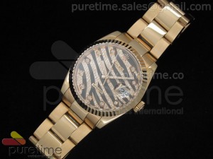 DateJust Royal Black RG on RG Bracelet