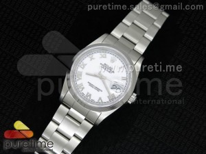 DateJust 116200 SS White Dial Roman Markers on SS Bracelet SA3135