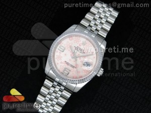 DateJust 116234 SS Pink Sakure Dial on SS Bracelet SA3135