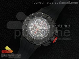 RM032 47mm PVD Skeleton Dial on Black Rubber Strap A7750