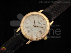 Patrimony Auto RG Creamy Textured Dial