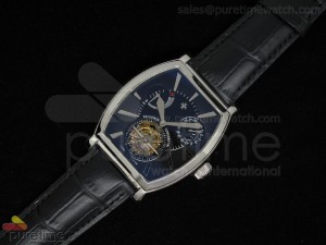 Malte Tourbillon Stainless Black Dial Asian Flying Tourbillon