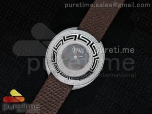 Destiny Spirit SS Brown Dial on Brown Leather Strap ETA Quartz