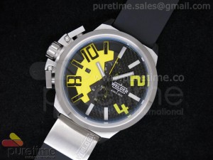 K35 SS Black/Yellow Dial on Black Rubber Strap JAP Quartz