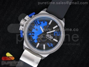 K35 PVD Black/Blue Dial on Black Rubber Strap JAP Quartz