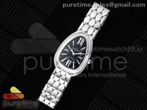 Serpenti Seduttori SS BVF 1:1 Best Edition Black Dial on SS Bracelet ETA Quartz