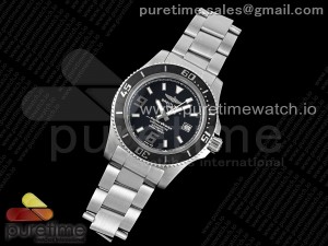 Superocean Automatic 44 EF 1:1 Best Edition Black/White Dial on SS Bracelet A2824