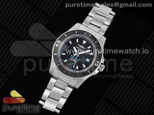 Superocean Automatic 44 EF 1:1 Best Edition Black/Blue Dial on SS Bracelet A2824