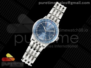 Navitimer 41 SS TF 1:1 Best Edition Blue Dial on SS Bracelet A2824