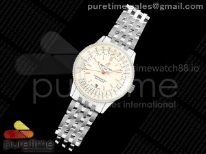 Navitimer 41 Date SS TF 1:1 Best Edition Cream Dial on SS Bracelet A2824