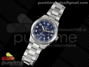 Navitimer 8 Automatic 41mm SS TF 1:1 Best Edition Blue Dial on SS Bracelet A2824