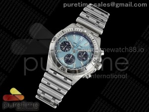 Chronomat B01 42mm SS TF 1:1 Best Edition Blue/Black Dial on SS Bracelet A7750 V2