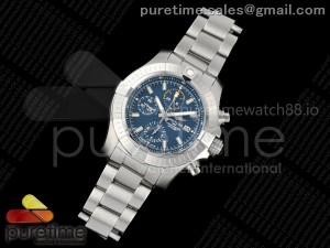 Avenger Chrono SS TF1:1 Best Edition Blue Dial on SS Bracelet A7750 V2