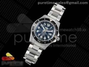 SuperOcean II 44mm TF 1:1 Best Edition Black Dial on SS Bracelet A2824 V2