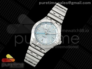 Chronomat GMT 40 SS BLS 1:1 Best Edition Ice Blue Dial on SS Bracelet A2836