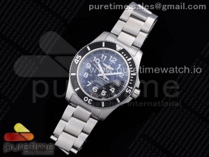 SuperOcean II 44mm TF 1:1 Best Edition Black Dial on SS Bracelet A2824