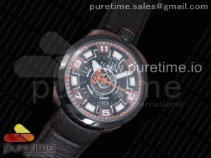 Bomberg Bolt 68 Automatic PVD Black/Brown Dial on Brown Leather Strap SW200