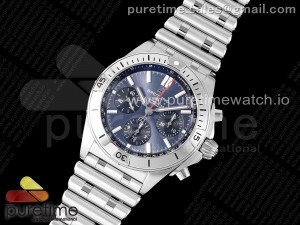 Chronomat B01 42mm SS TF 1:1 Best Edition Blue Dial on SS Bracelet A7750