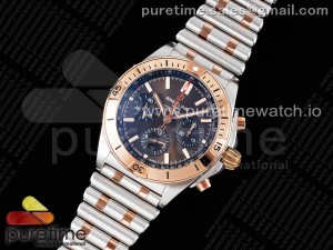 Chronomat B01 42mm SS/RG TF 1:1 Best Edition Brown Dial on SS/RG Bracelet A7750