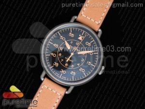 WW1-92 Heritage 1:1 Best Edition Black Dial on Brown Leather Strap MIYOTA 9015