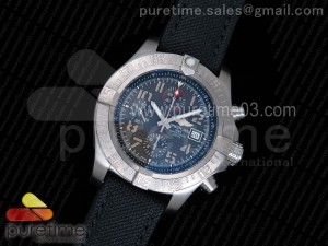 Avenger II Seawolf Chronograph Titanium Case Gray Dial on Black Nylon Strap A7750