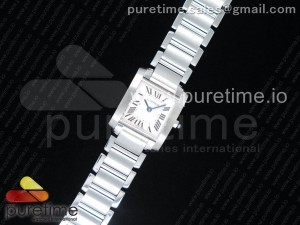 Tank Francaise Ladies 20.3mm SS K11F Best Edition White Dial on SS Bracelet Ronda Quartz