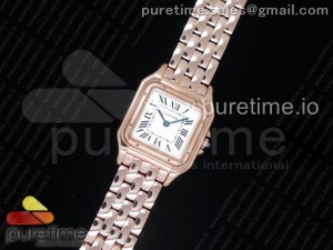 Panthère Secrete Ladies 27mm RG K11 1:1 Best Edition White Dial on RG Bracelet Ronda Quartz