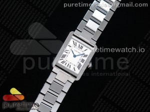 Tank Solo 24.5mm K11F SS White Dial on SS Bracelet Ronda Quartz