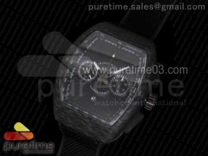 Vanguard Carbon DLC Black Textured Dial on Black Nylon Strap A7753