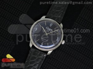 Senator Automatic SS Black Dial on Black Leather Strap A3959