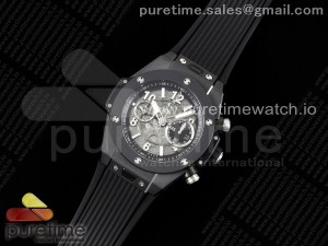 Big Bang Unico Black Ceramic ZF 1:1 Best Edition Skeleton Dial on Black Rubber Strap A1280